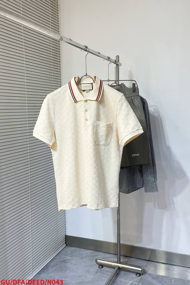 N043 Gu Gucci 2025 Spring/Summer New Full-body Embroidered Jacquard 5-color Stre