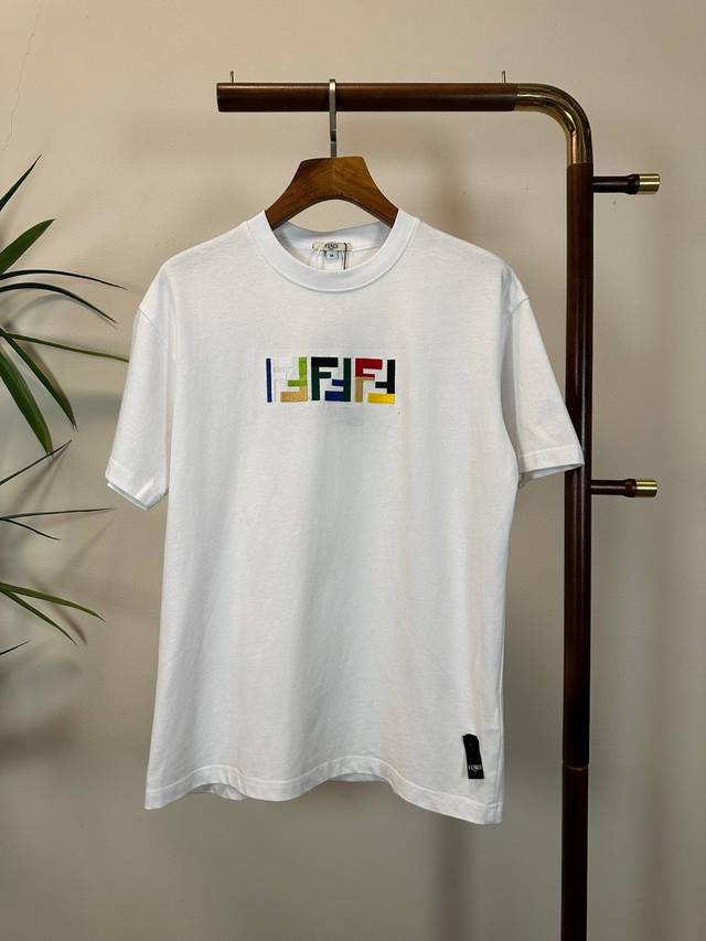 Fd Fendi 2025 new round neck short sleeve T-shirt high-end version! Custom-made