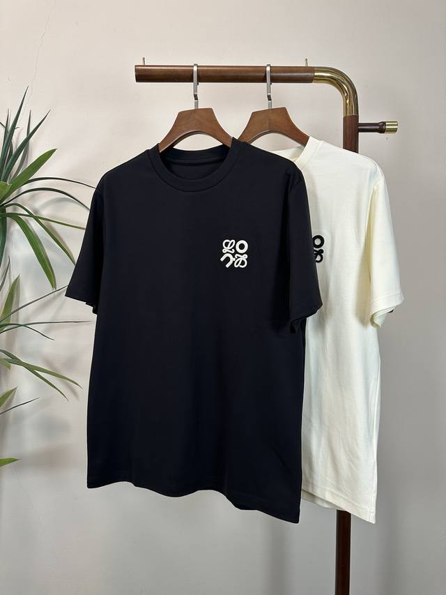 Loewe 2025 new round neck short sleeve T-shirt high-end version! Custom-made cou