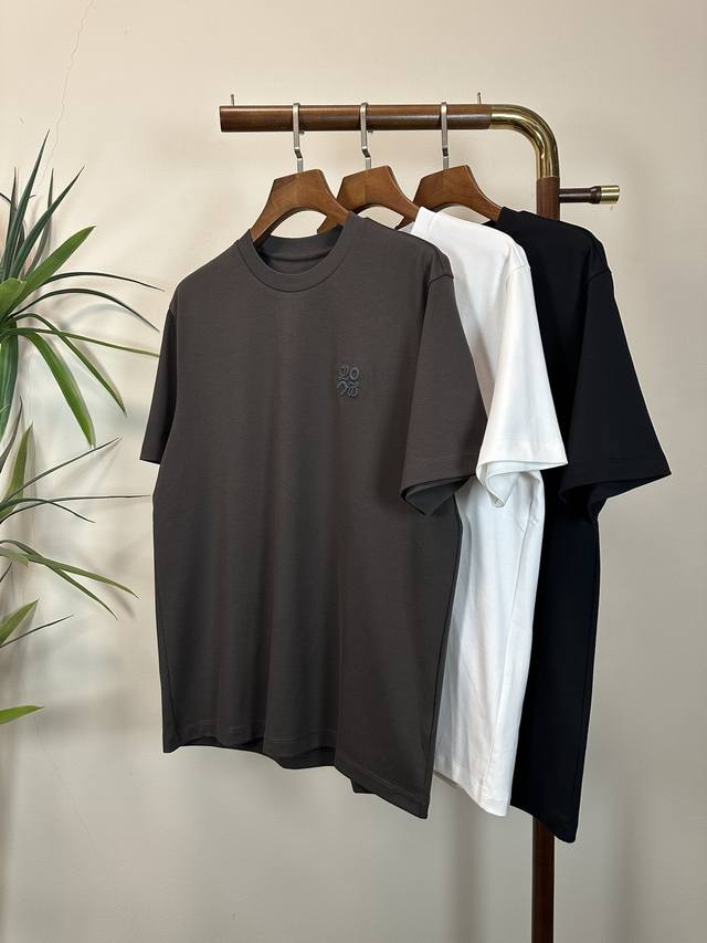 Loewe 2025 new round neck short sleeve T-shirt high-end version! Custom-made cou