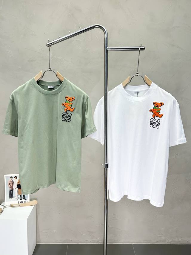 Loewe exclusive new original men's casual short-sleeved high-end customization h