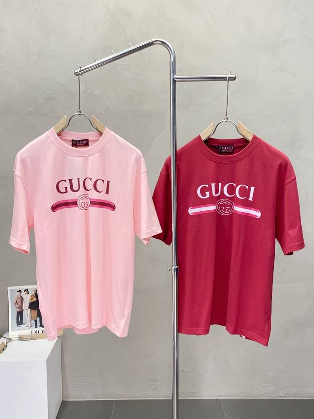 Gucci exclusive new original men's casual short-sleeved high-end customization h