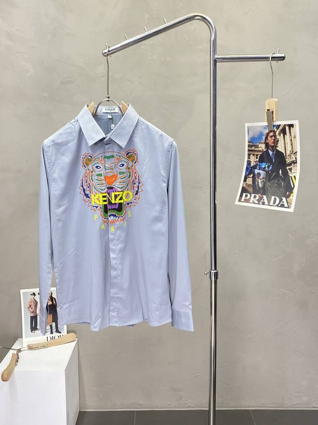 Kenzo exclusive new original men's casual long-sleeved shirt high-end customizat