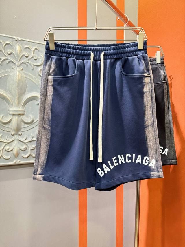 Balenciaga popular shorts 2025Ss new men's casual shorts, high-end version! Cust