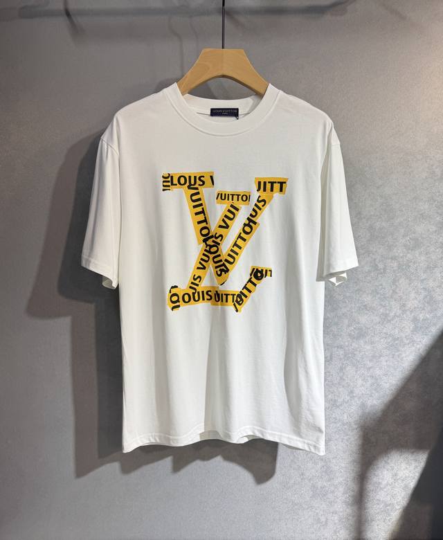 Lv Louis Vuitton 25Ss new spring and summer short-sleeved top version for custom