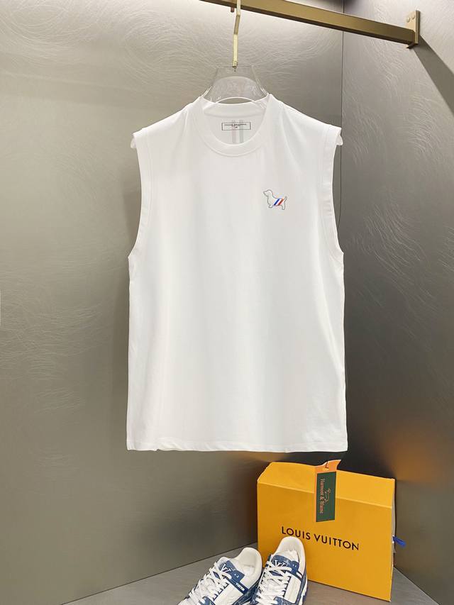 Tb Thom Browne 25Ss New letter vest collar and cuffs reinforced thread not easy
