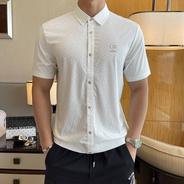 Burberry - 2025Ss Spring and Summer New Polo Neck Short Sleeve Series. Selected
