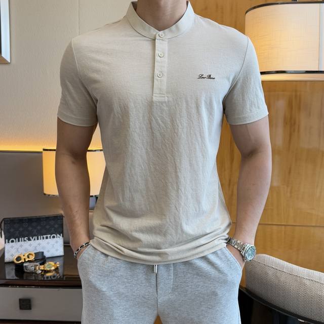 Lp Loyo 2025Ss Spring and Summer New Zhongshan Collar Short Sleeve Series. Selec