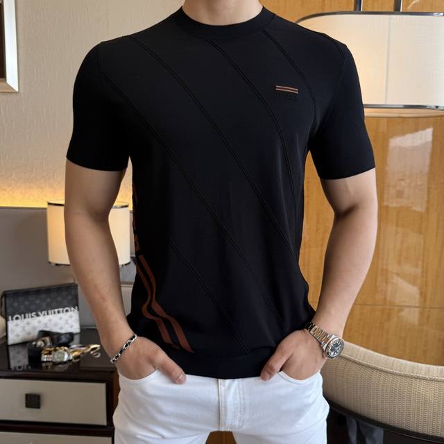 Genia 2025Ss Spring and Summer latest hot-selling boutique short-sleeved T-shirt