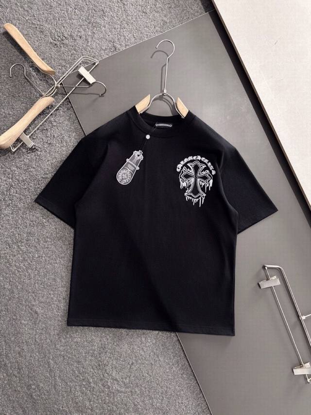 Chrome Hearts 2025Ss Spring and Summer latest fashion short-sleeved round neck T