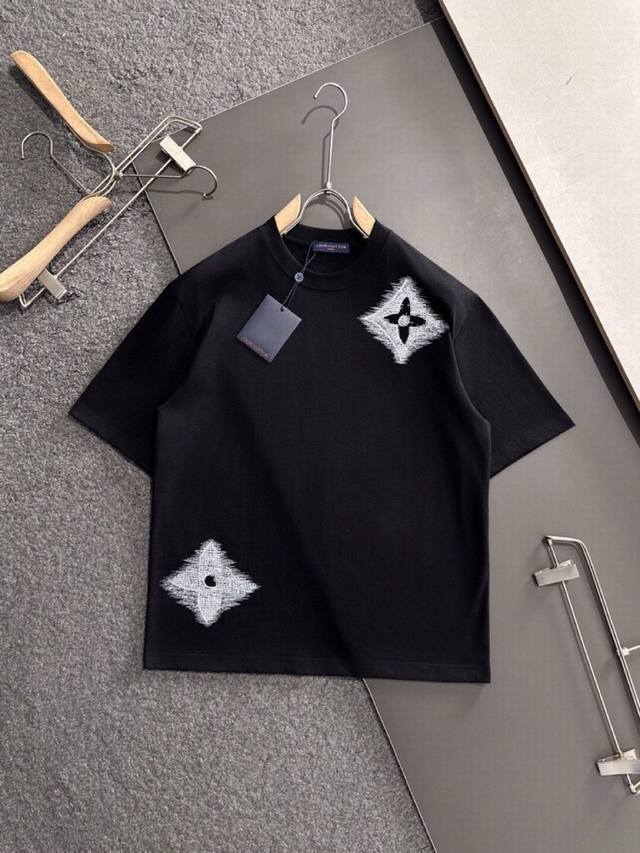 Louis Vuitton Lv Donkey 2025Ss spring and summer latest fashion short-sleeved ro