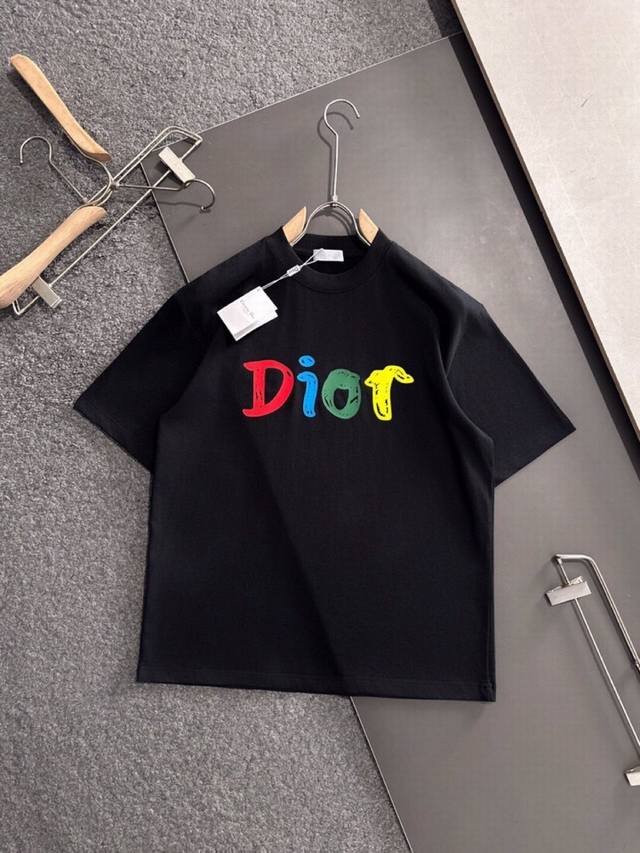 Dior Cd 2025Ss Spring and Summer latest fashion short-sleeved round neck T-shirt
