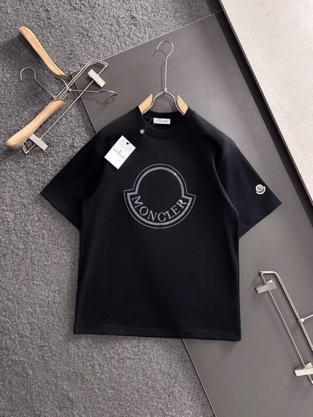 Moncler 2025Ss spring and summer latest fashion short-sleeved round neck T-shirt