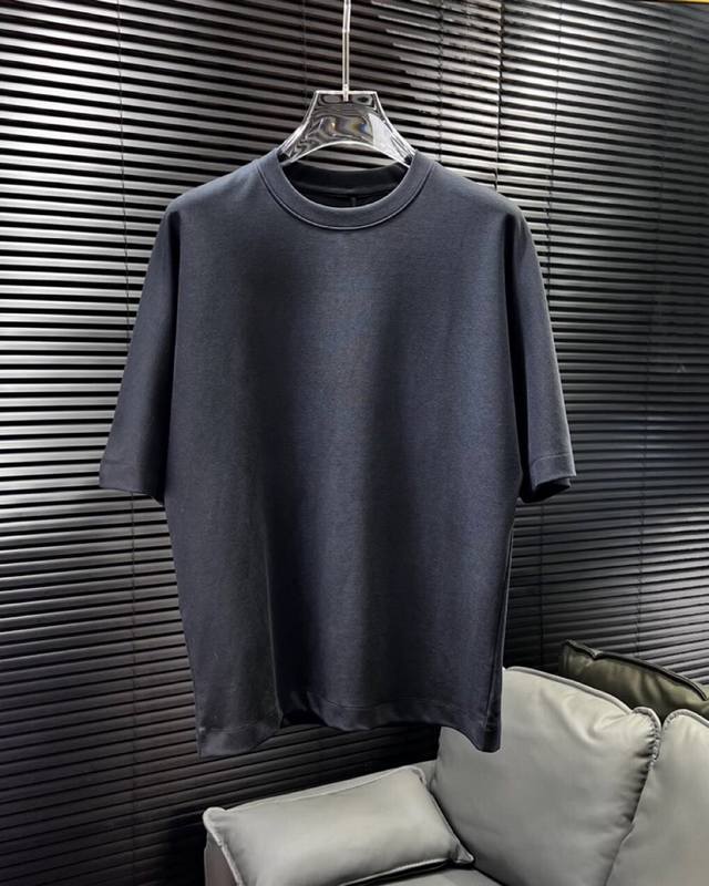 Armani has spent 25 years creating a casual, slightly wide short-sleeved round-n