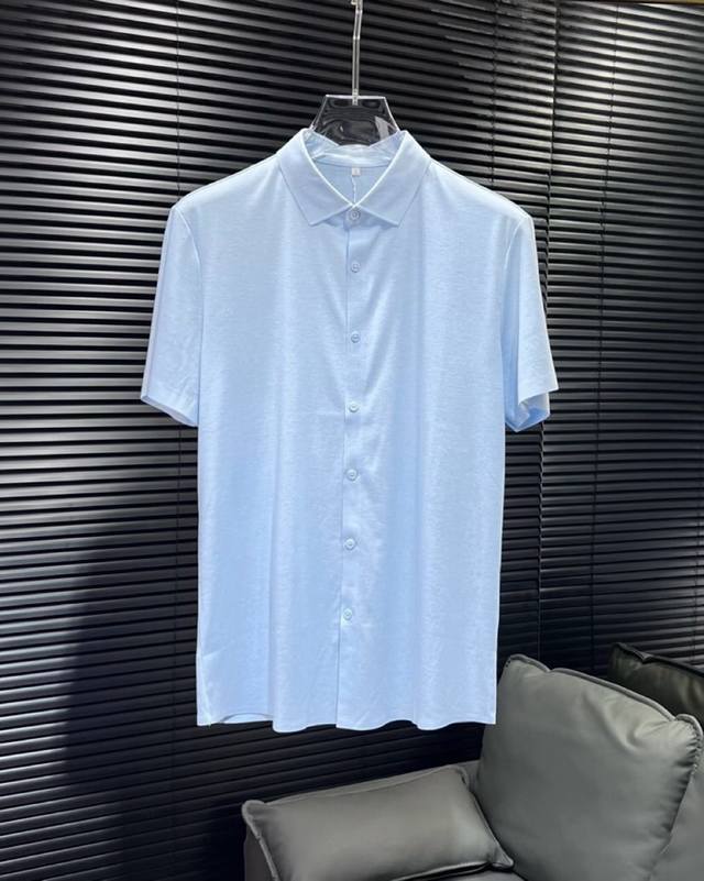 Ermenegildo Zegna 25 new work #Zegna summer fashion short-sleeved shirt, exclusi