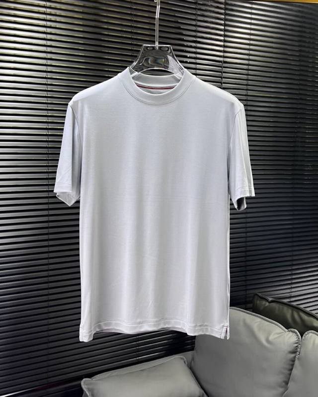 Loro Piana Lp Spring and Summer 2018 same style, fitted short-sleeved round neck