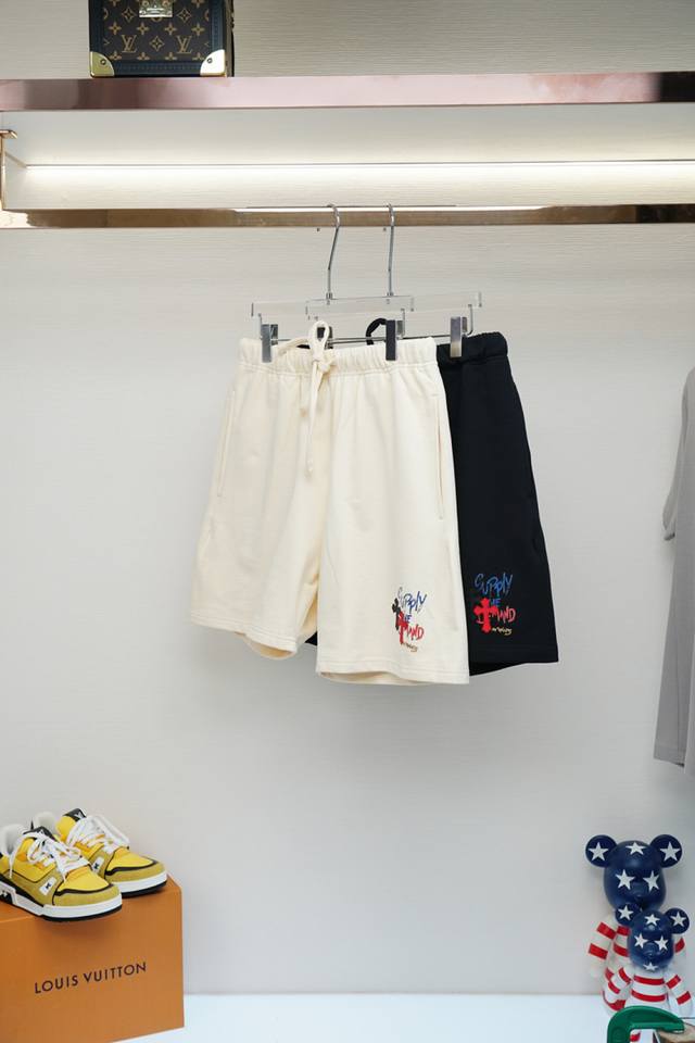 2025 Spring/Summer New Product Chrome Hearts-Men's Twill Sweatshirt Shorts, exqu