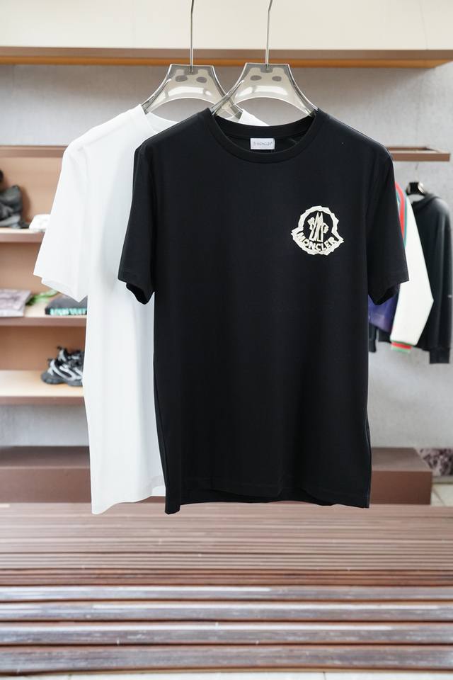 Moncler-2025 Spring and Summer Series New Product Men's Round Neck Short Sleeve