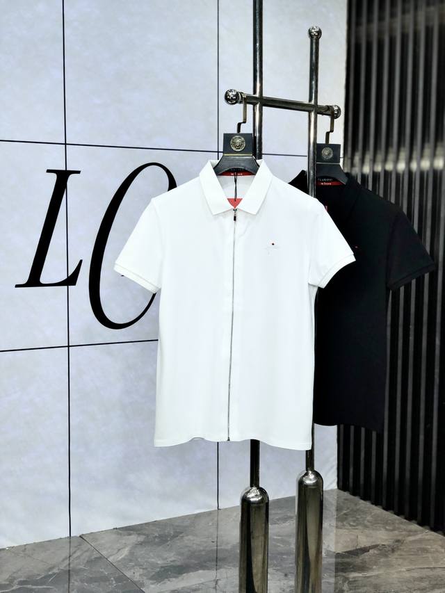 Kiton. Wearing 200 pounds. 2025 Spring and Summer new Polo collar short-sleeved