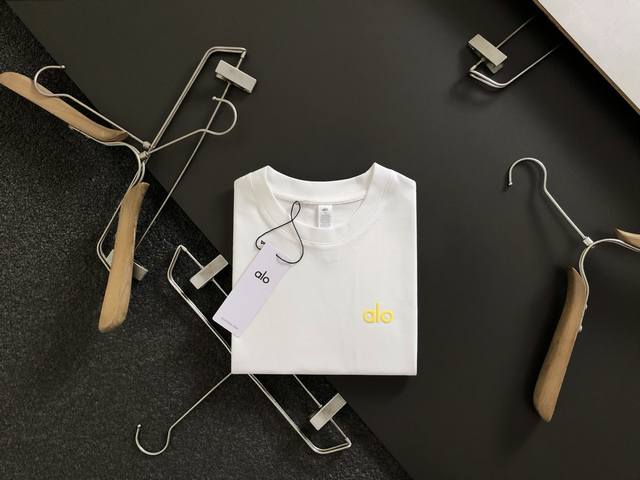 Alo* Fit M-Xxxl 25 Spring and summer top foam printing heavy classic short sleev