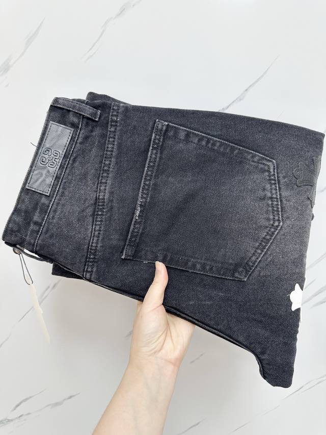 Chrome Hearts 25Ss autumn and winter heavy washed casual jeans, imported origina