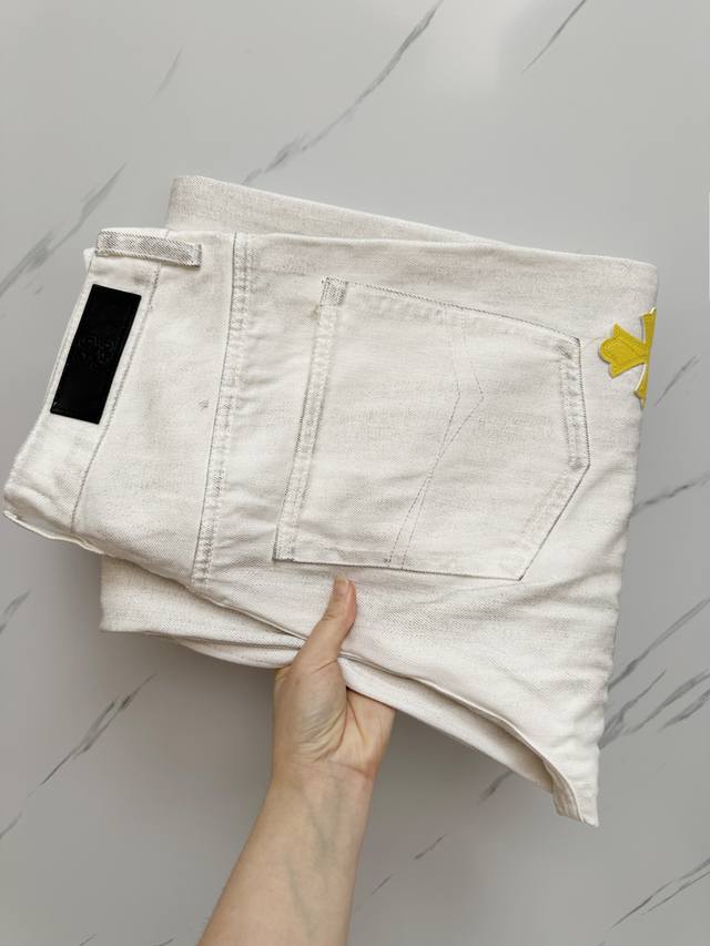 Chrome Hearts 25Ss autumn and winter heavy washed casual jeans, imported origina