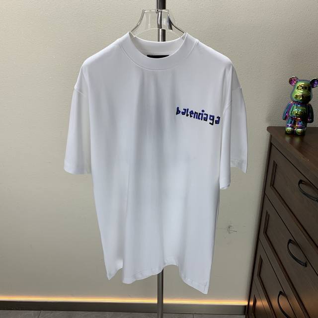 Bal Balenciaga 2025 Spring and Summer new round neck short-sleeved T-shirt custo