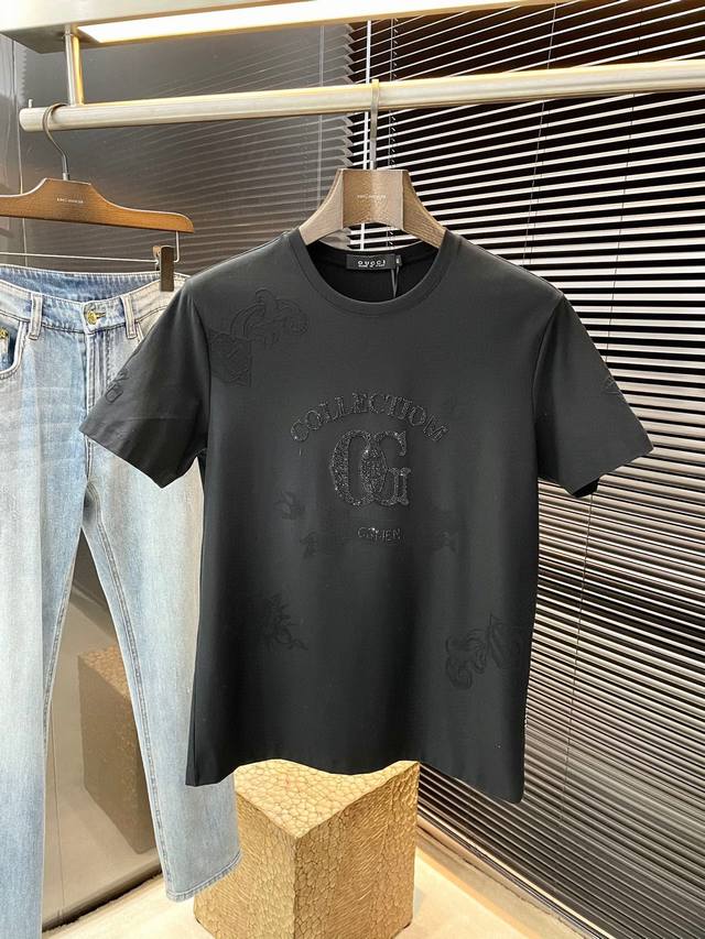 Guc Vip Haute Couture 2025 Spring and Summer New Short Sleeves Versatile Style A