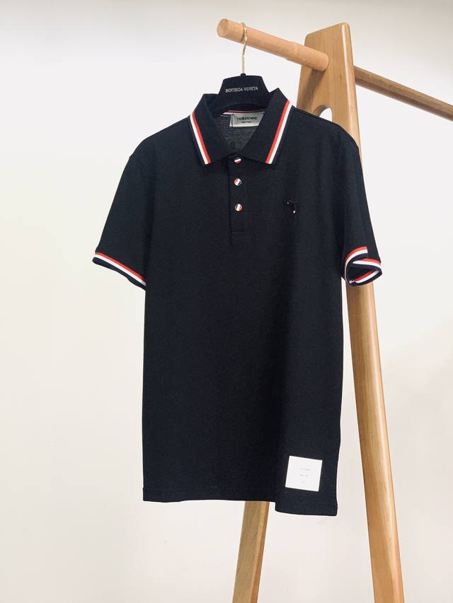 Thom Browne 2025Ss spring and summer new product casual lapel T-shirt, not only