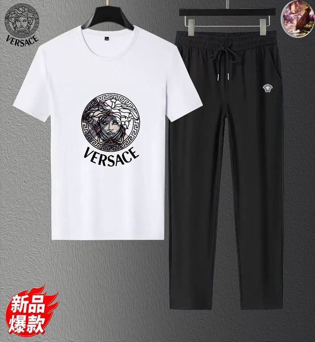 Versace new summer suit! Mercerized fabric! Exclusive first release, 2025Ss offi