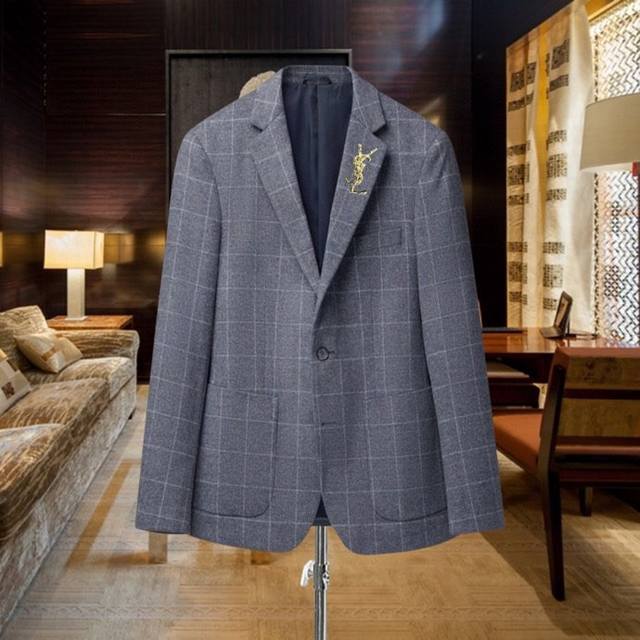 High-end product 100% wool fabric YSL Saint Laurent 100% wool fabric New autumn