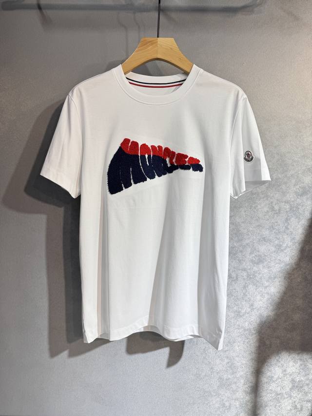 Moncler 25Ss new spring and summer short-sleeved top version for custom merceriz