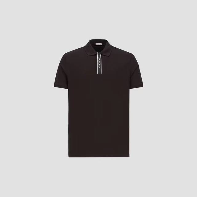 Mon*Cler lapel polo shirt official website synchronized new black and white