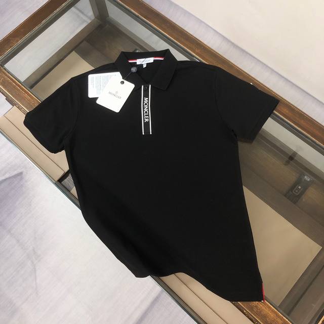 Mon*Cler 2025 latest men's short-sleeved lapel Polo shirt, high-end custom impor