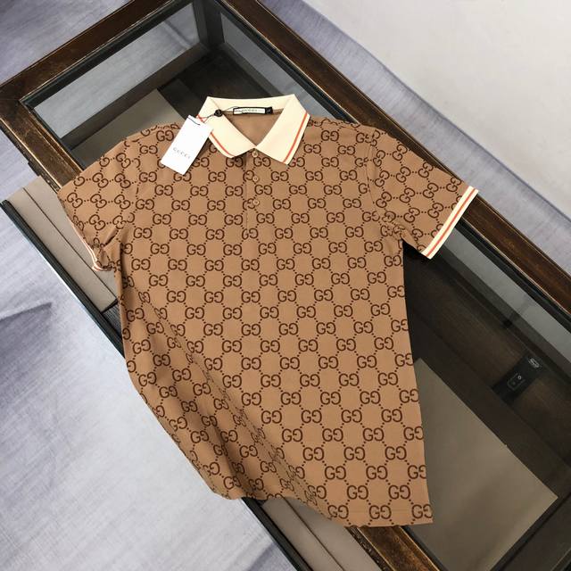Agucci's latest men's short-sleeved Polo shirt for 2025, the brand's latest desi