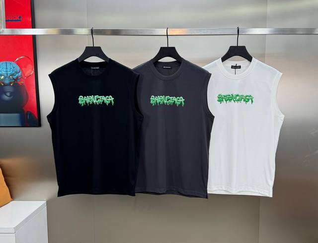 Balenciag* Paris new letter new vest is here~25S summer must-have item! Same sty