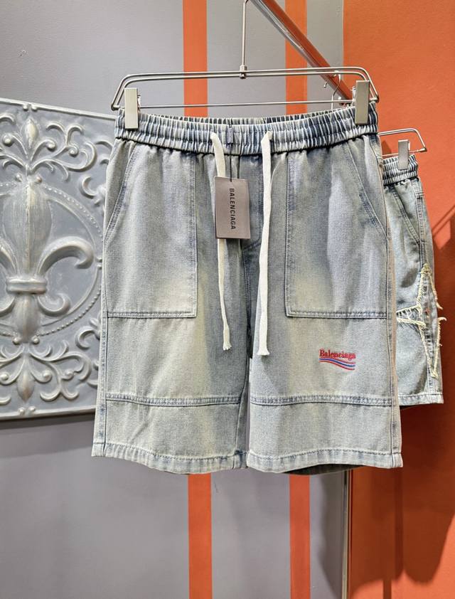 Balenciaga 2025 new product, original denim shorts, original rework, brand class