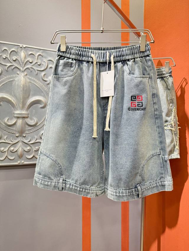 Givenchy 2025 new product, original denim shorts, original rework, brand classic