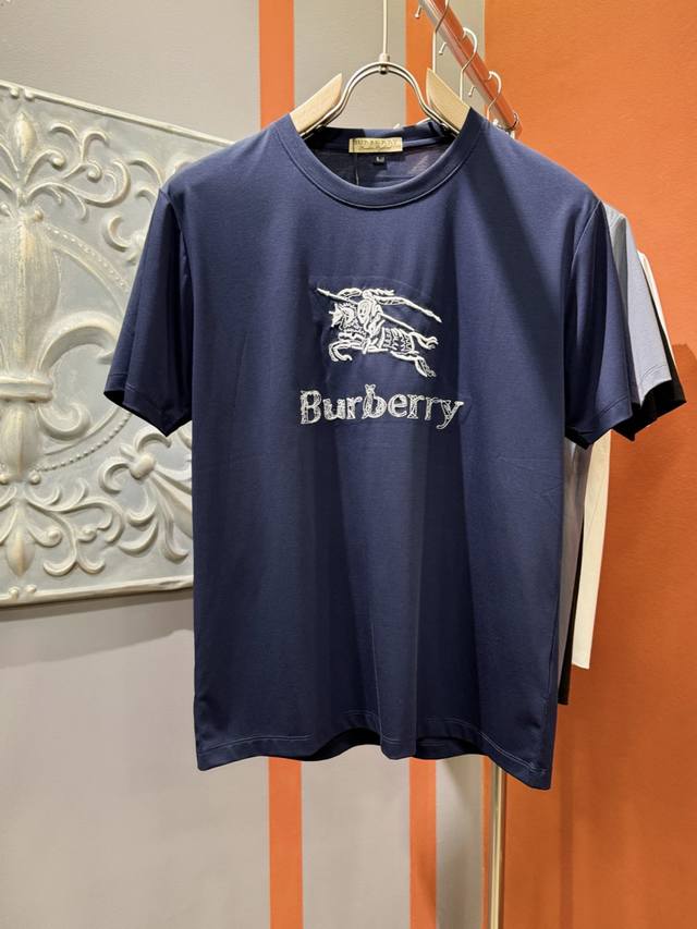 Burberry's top quality 2025 new short-sleeve top! Selected top quality mercerize