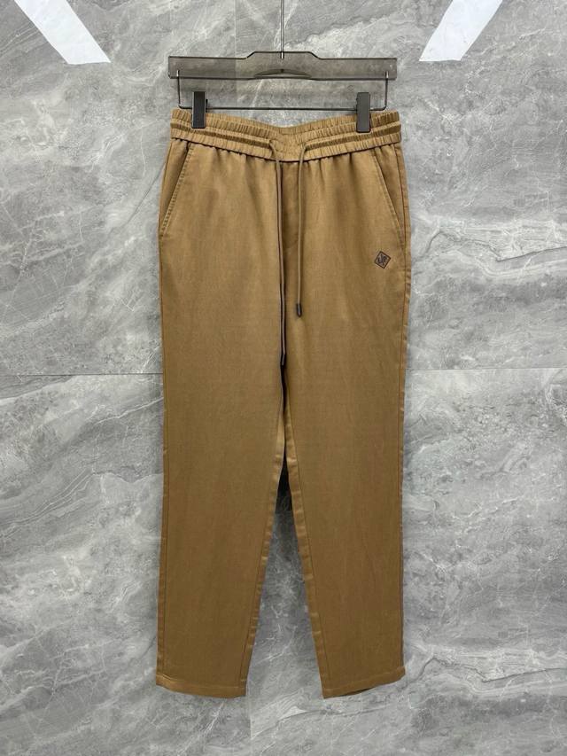 Solo25 Spring and Summer new Loro Pi*Na linen blended fabric casual pants, a mus