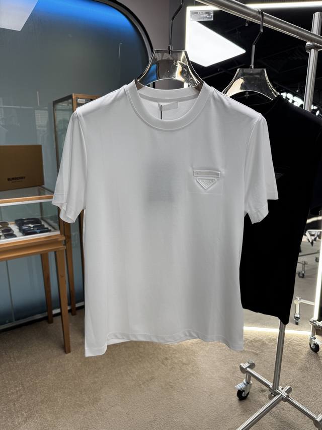 New 25Ss P's new summer short-sleeved original custom fabrics selected mercerize