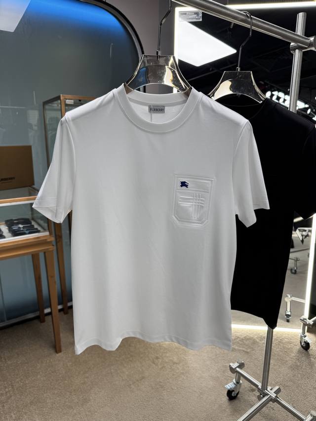New 25Ss Bbr Summer new short-sleeved original custom fabric selected mercerized