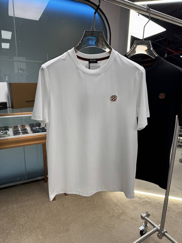 New 25Ss Z's new summer short-sleeved original custom fabric selected mercerized