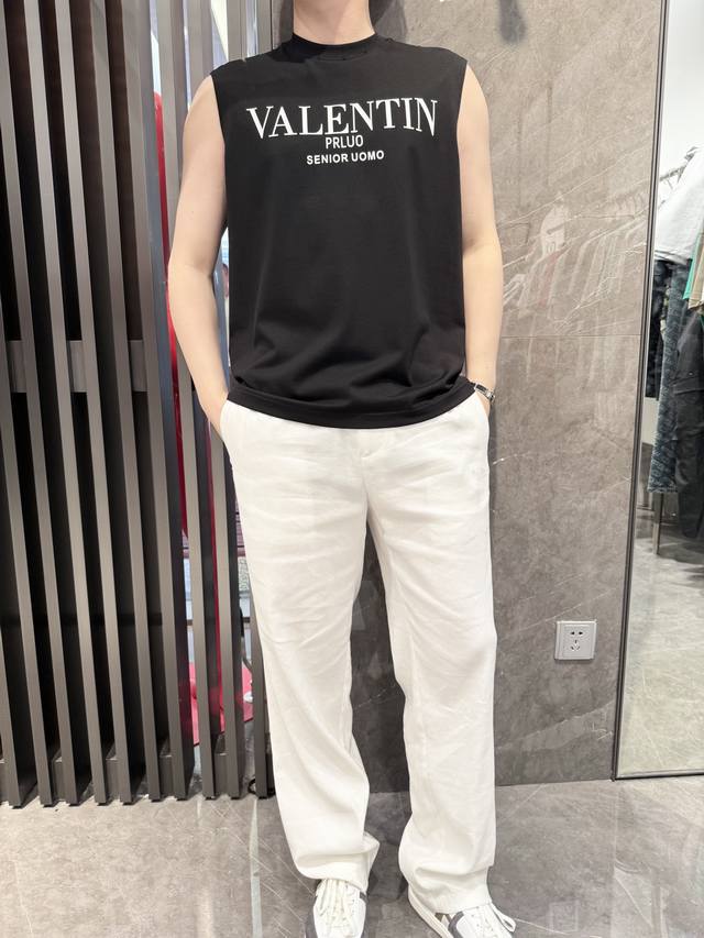 Valentino-2025 latest round neck vest shipped to Europe and the United States ho