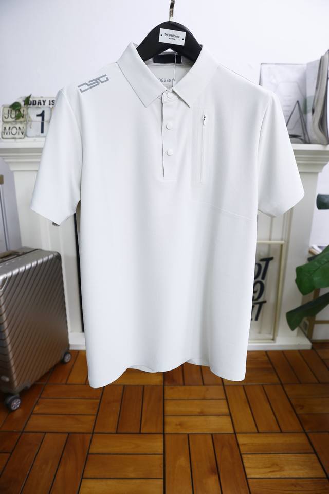 Ermenegildo Zegna. 2025 summer new classic fashion lapel Polo short-sleeved fash