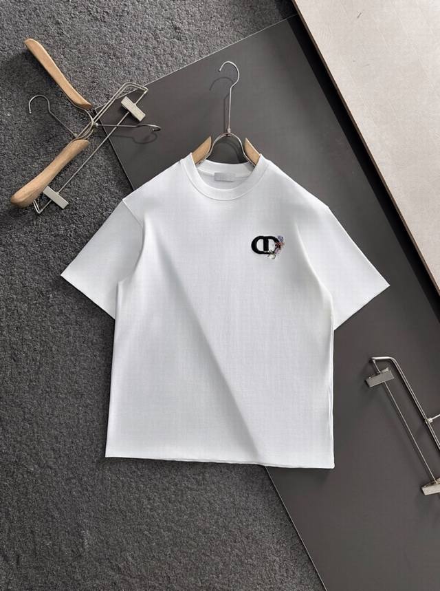 Dior Cd 2025Ss Spring and Summer latest fashion short-sleeved round neck T-shirt