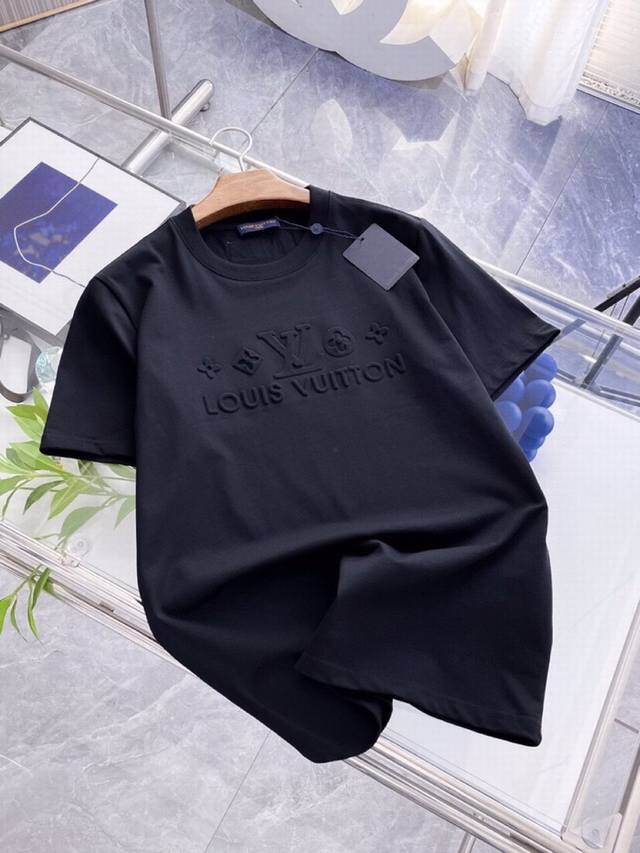 Louis Vuitton Lv summer new short-sleeved round neck T-shirt, new craftsmanship,