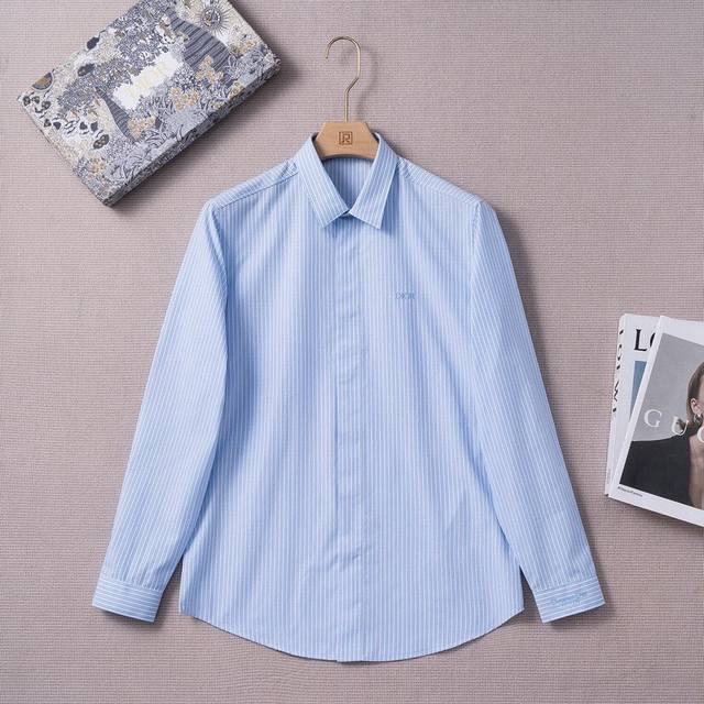 Dior 25 Spring/Summer Fashion Long Sleeve Shirt, High-end fashion aesthetic desi