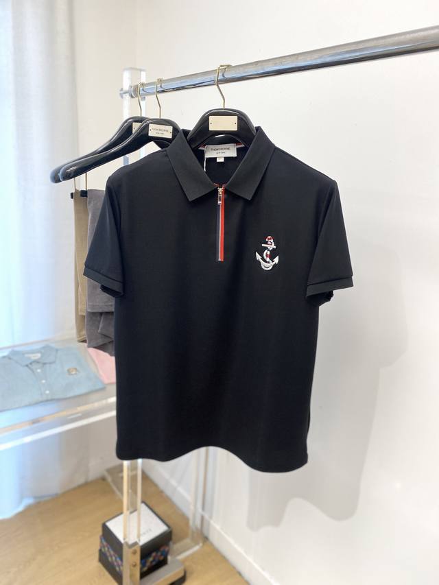 Tb, 2025 latest short-sleeved T-shirt, handsome and fashionable, exquisite embro