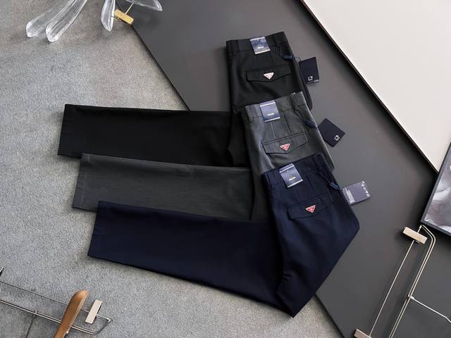 Prad*, 2025 latest specially modified pure cotton men's casual suit pants# This